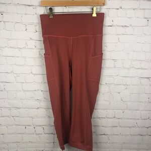 Patagonia Salmon Lightweight Pack Out Crop Leggings Women's Sz Medium